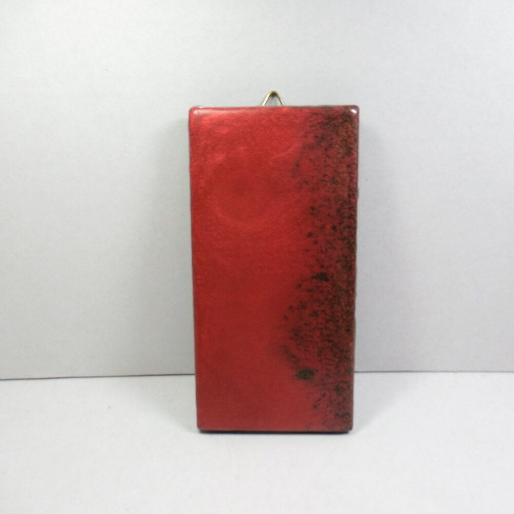 Red Hanging art tile